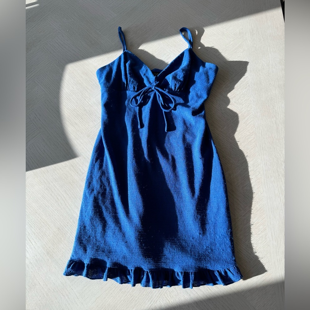 Royal blue short dress